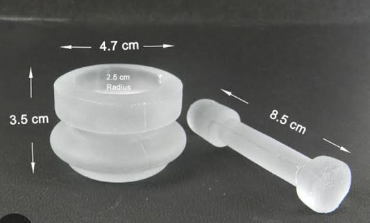 Dental Glass Mortar And Pestle Set Orignal